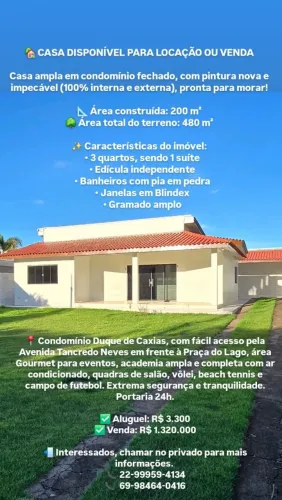 Casa Condomínio Fechado Ariquemes