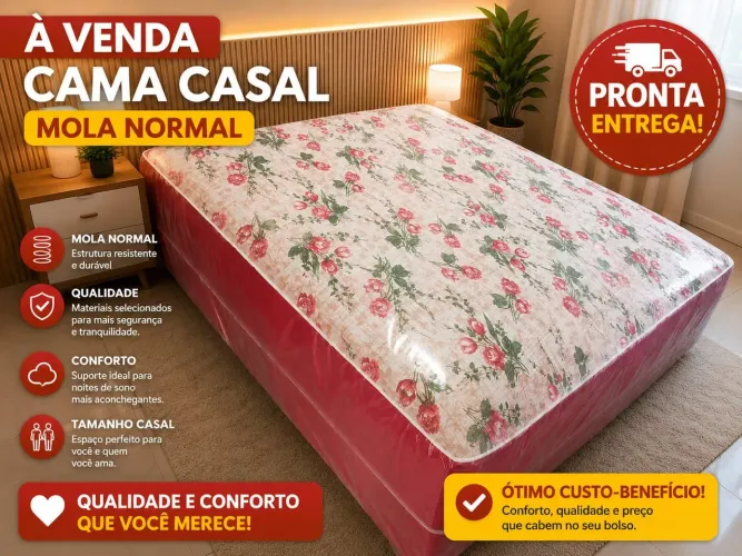 Cama box casal