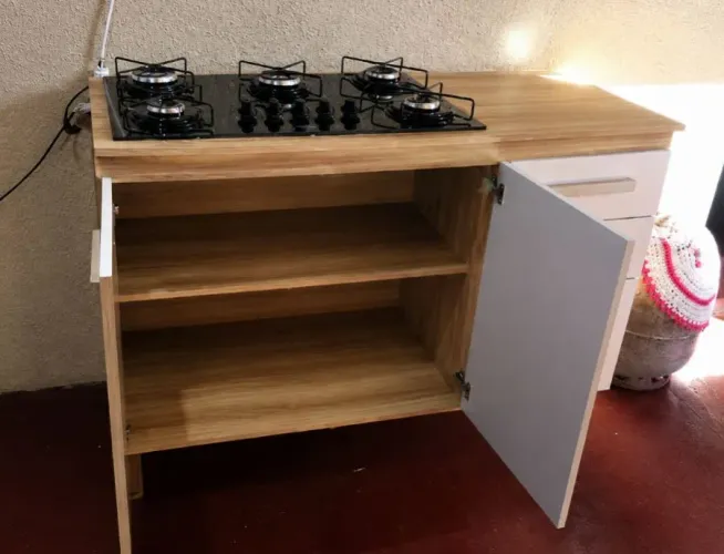 Cooktop com armário 