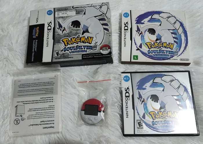 Pokémon Soul Silver Completo Original com pokewalker E LUVA