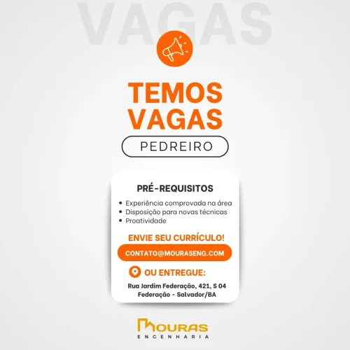 Vaga pedreiro