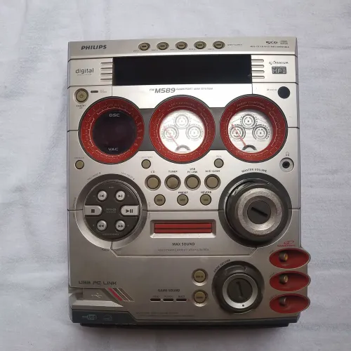 Frente do som philips fwm589 completa