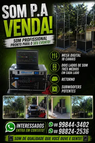 ESTRUTURA DE SOM PROFISSIONAL P.A