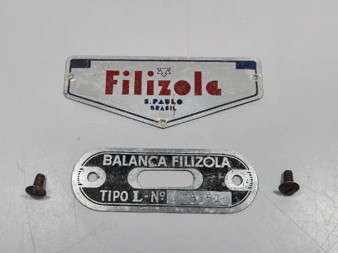 Placas Alumínio Logo Filizola Original Antiga Ar3 (Usado)