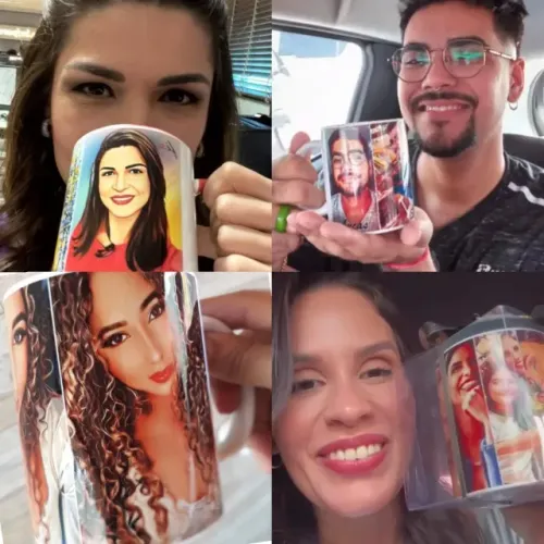 Canecas Personalizadas embaladas pra presente 