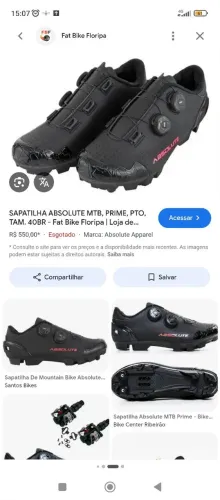Vende se sapatilha