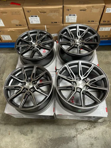 Jogo De Roda Niche Gemello Grafite Diamantado 5x112 - 20x9 e 20x10,5 