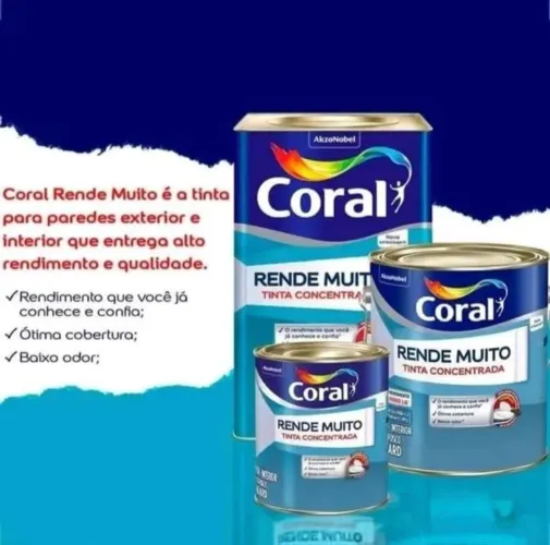 Tinta Coral Rende muito Branco 