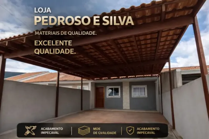 Pergolado tipo Cobertura, madeira de Lei com telha cerâmica