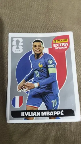 Figurinha extra mbappé prata