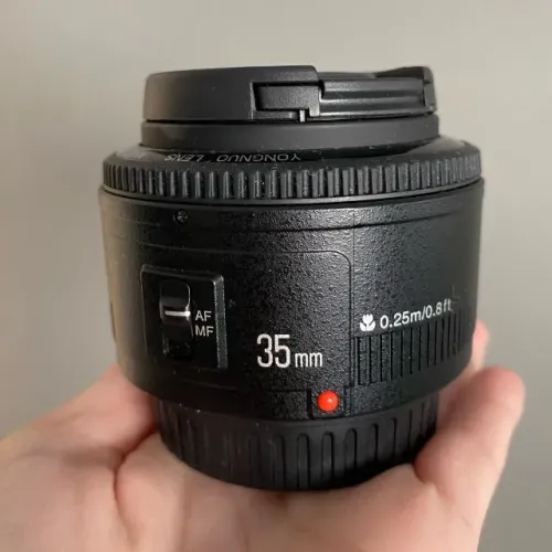 35mm lente para Canon 2.0 de abertura, marca yongnuo, só falo no whatsapp não falo no olx
