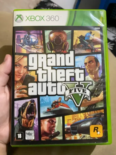 Jogo Xbox 360 grande theft auto five 