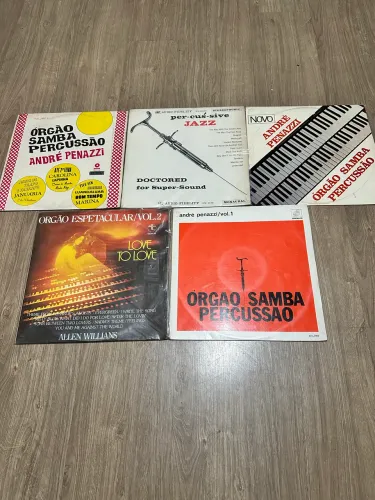 Discos de Vinil - Coleção Orgão, Samba e Percussão