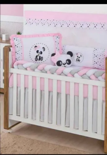 Kit de berço com 10 peças em todas as cores