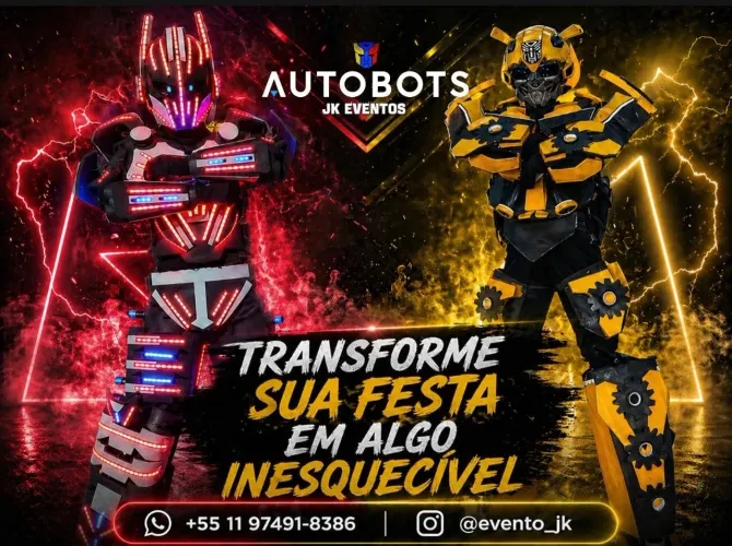 Robôs para animar sua festa