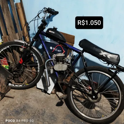 Bicicleta Motorizada 80cc Motor 2 Tempos