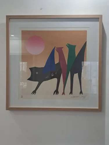 Obra de arte Quadro Calasans Neto Animais Fantásticos. Lindíssimo. Assinado. Procedência