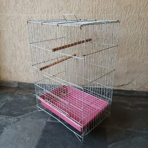 Gaiola dobrável para calopsita aves de porte médio