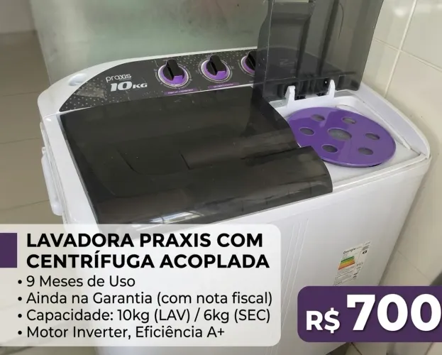 Lavadora Práxis 2 em 1