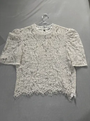 Blusa Branca de Renda- TAM M 