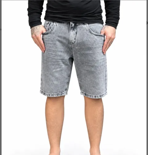 Bermuda Jeans City Denim Cinza