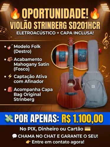 VIOLÃO STRINBERG SD201HCR