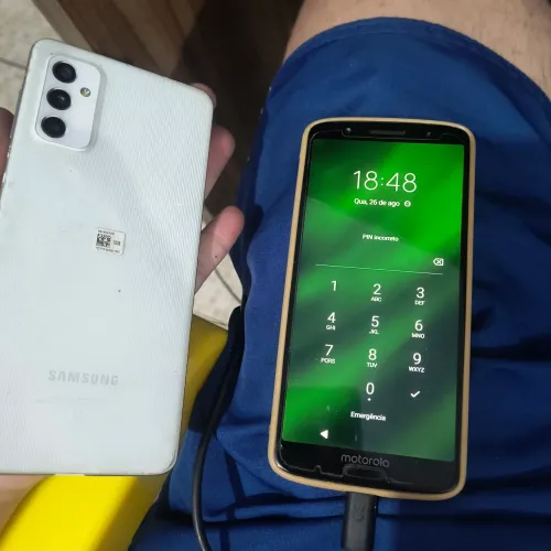 Samsung M52 e moto g6plus