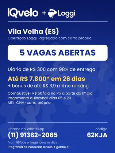Vila Velha (ES) | Operação Loggi - 5 VAGAS ABERTAS