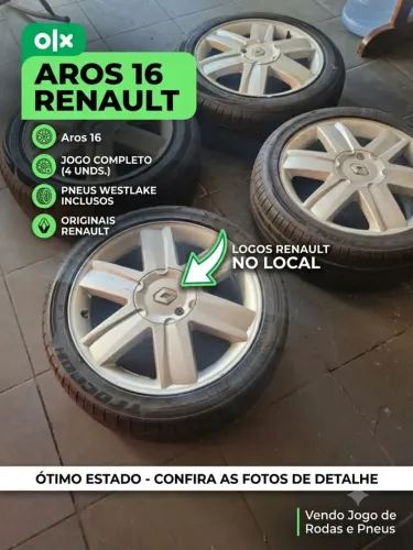 Aro 16 com 4 Pneus semi novos