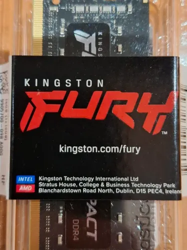MEMÓRIA RAM DDR4 16GB 3200MHZ KINGSTON FURY (NOTEBOOK)