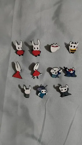 Kit 11 Pins Hollow Knight Broches Esmaltados Coleção Jogos