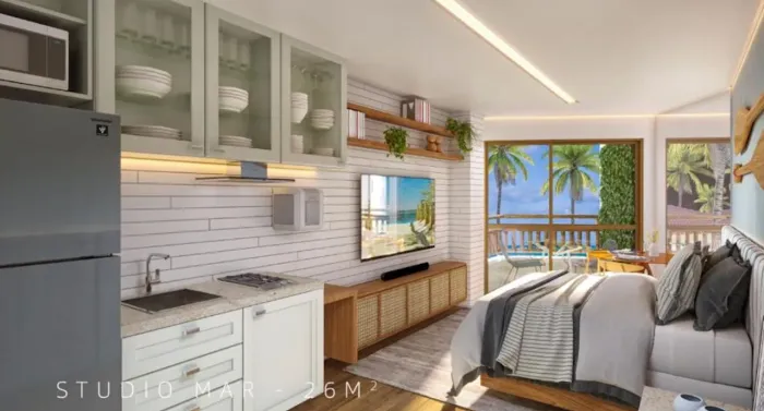 Studio à venda entre a Igrejinha e o Bora Bora ideal para rentabilizar