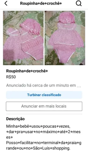 Roupinha de crochê