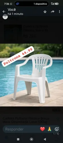 Poltrona da super forte branca