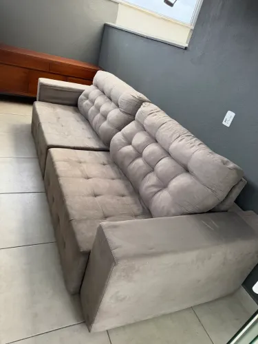 Sofá retrátil Cinza 2,90