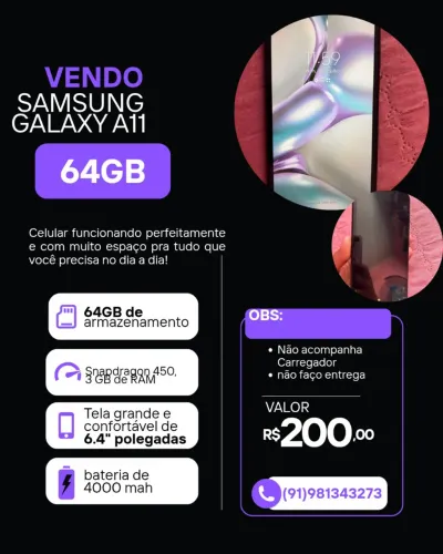 Vendo Galaxy a 11