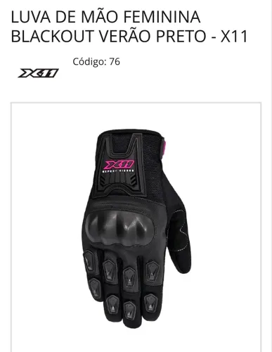 Luvas motociclista