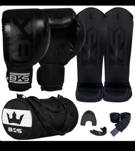 Kit luva de muay thai bks completo