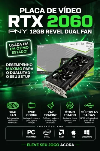 Placa de vídeo Rtx 2060 12gb