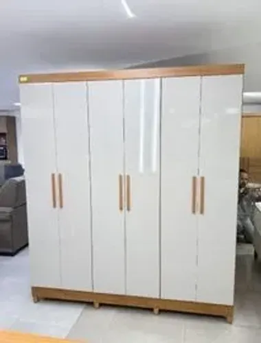 Guarda Roupa 100% MDF 6 Portas 2 Gavetas - (Entregamos)!