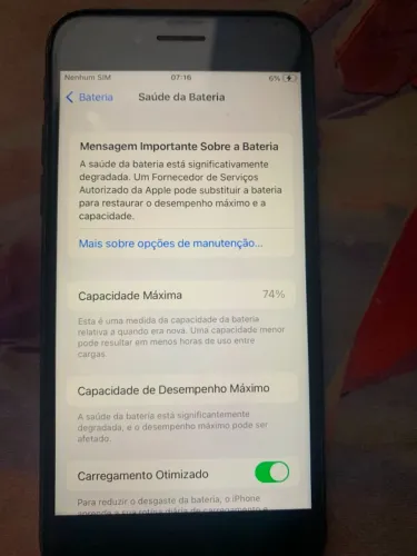iphone 7 128gb trocar bateria 