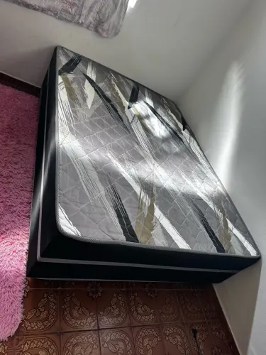 Cama box casal e ventilador