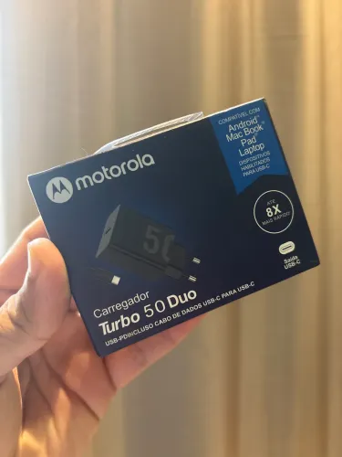 CARREGADOR MOTOROLA TURBO TIPO C - FAÇO ENTREGA