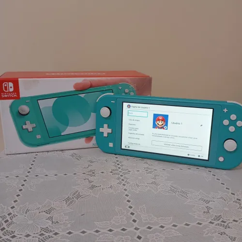 Nintendo switch lite turquesa bloqueado