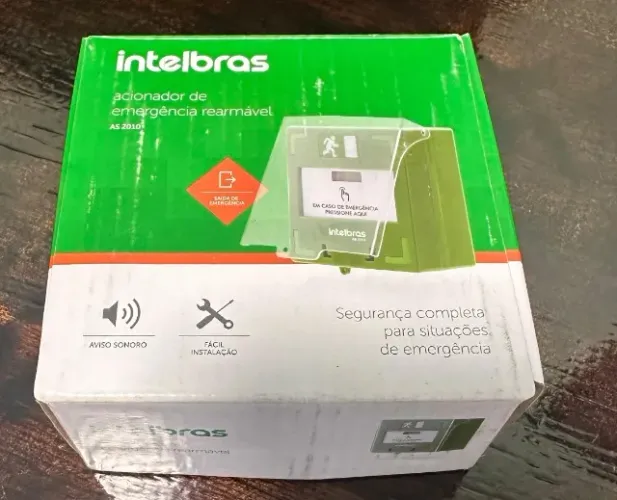 Acionador Emergência Intelbras AS 2010 Novo - 05 Peças