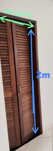 Portão camarão madeira 2m