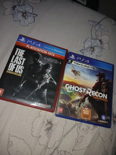 Vendo 2 jogos de ps4 the last of us eghost recon