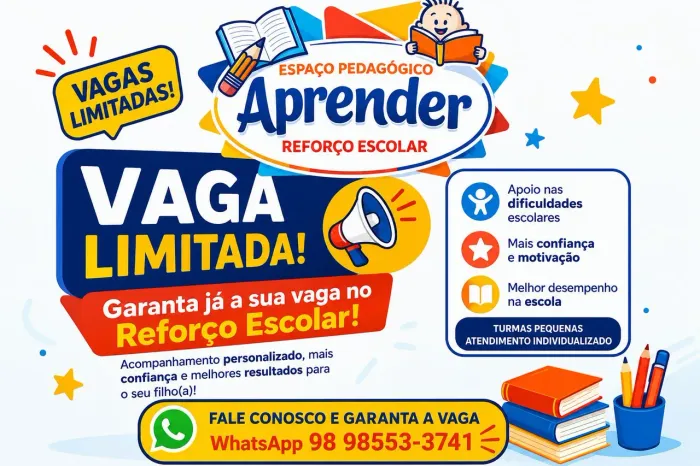 Reforço Escolar. 