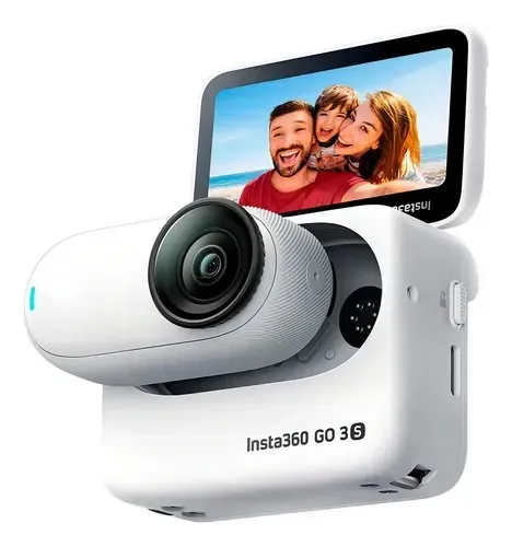 Câmera Insta360 GO 3S 128GB 4K + Pau de Selfie + Case à Prova d?Água com Boia + Extras.