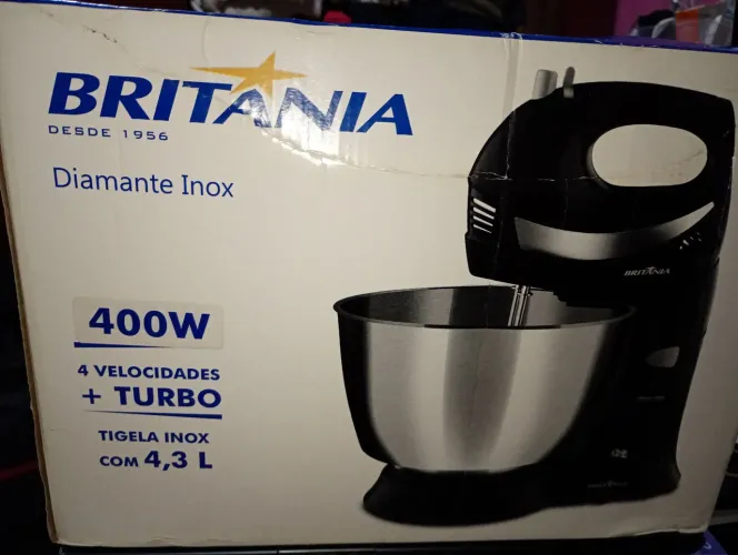 Batedeira Britânia Diamante Inox 400w 127v